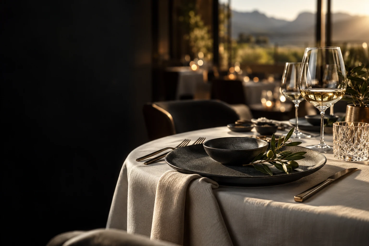 Original hospitality table setting inspiration